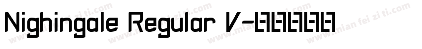 Nighingale Regular V字体转换